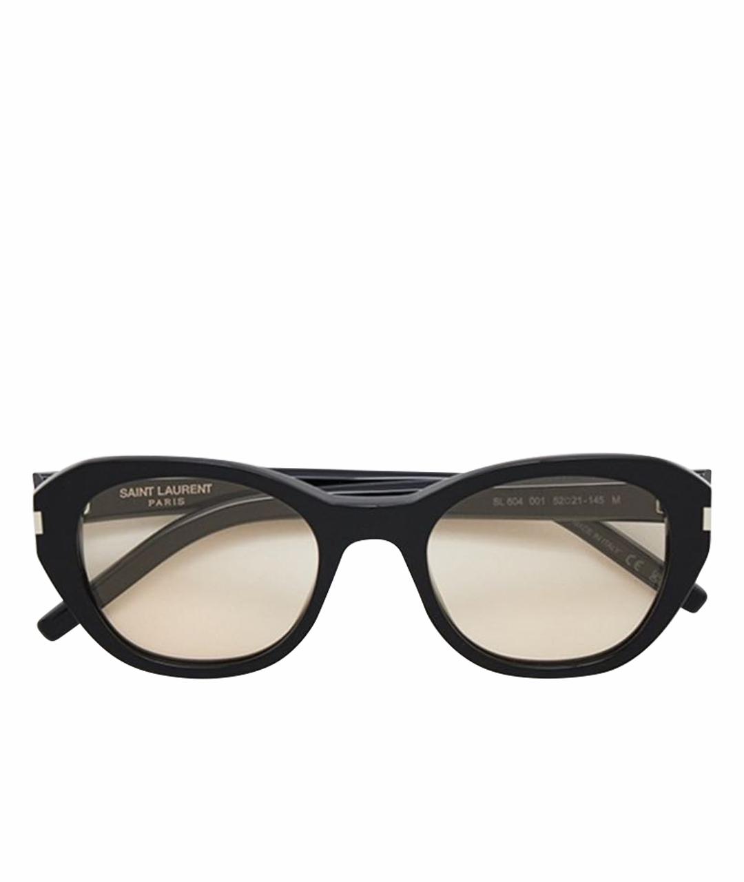 SAINT LAURENT Черные пластиковые солнцезащитные очки, фото 1