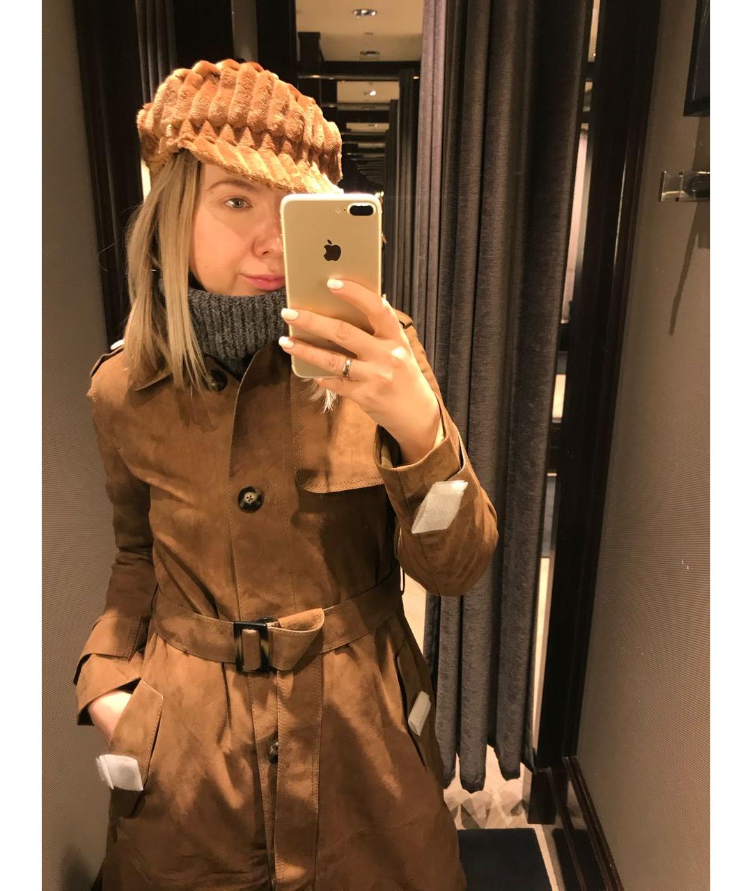 ISABEL MARANT Бежевая синтетическая кепка, фото 8