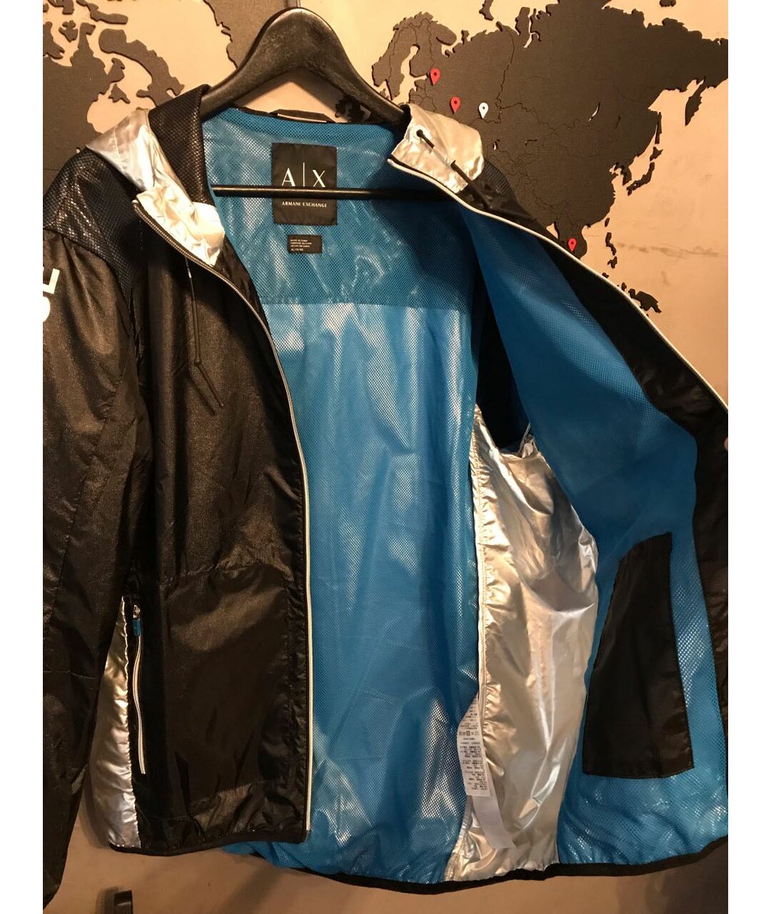 ARMANI EXCHANGE Черная полиамидовая куртка, фото 8
