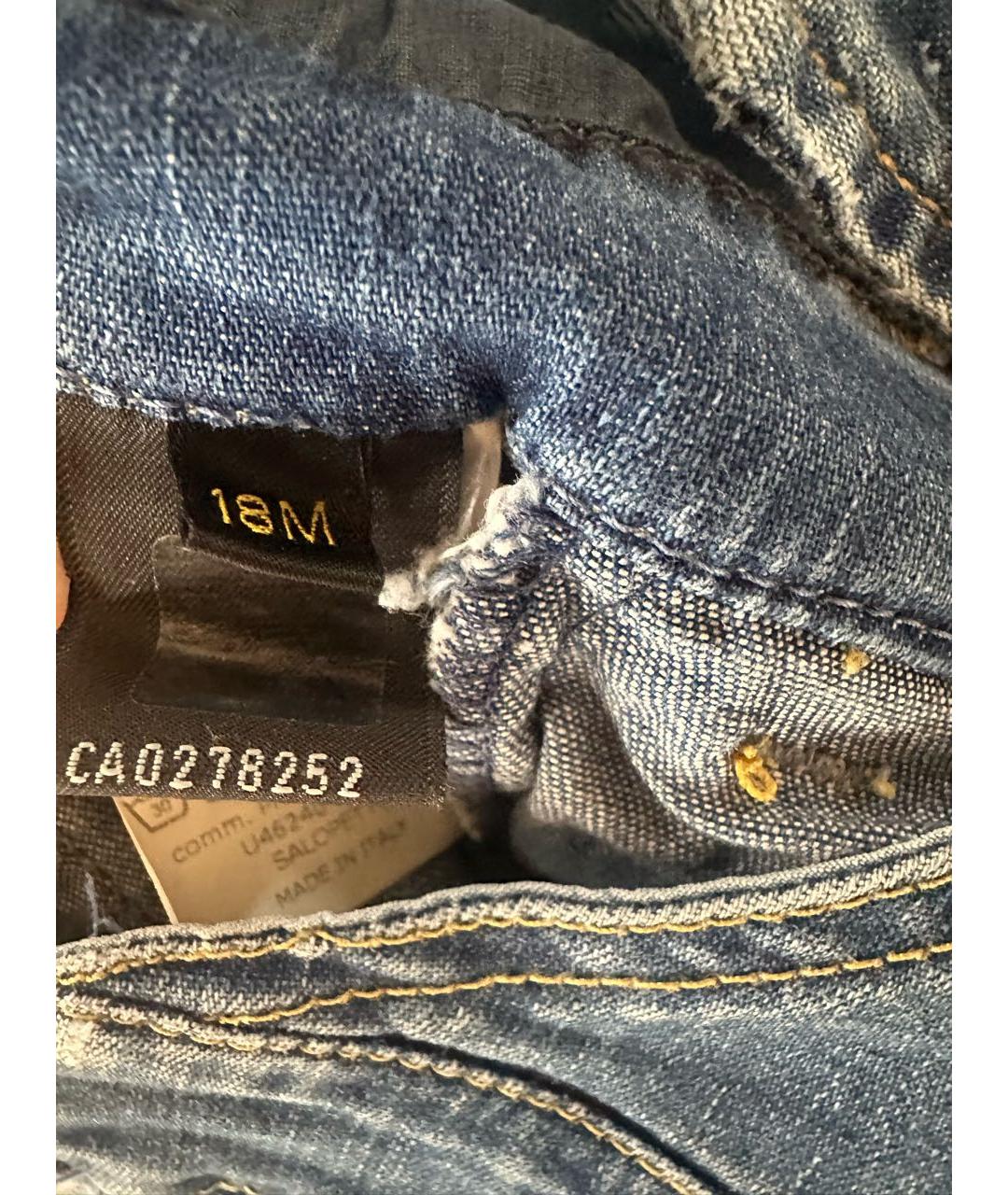 FENDI Синий деним комбинезон, фото 7