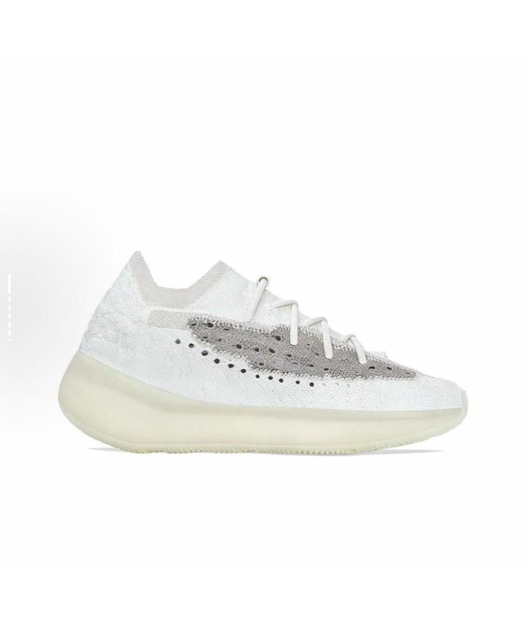 ADIDAS YEEZY Белые синтетические низкие кроссовки / кеды, фото 2