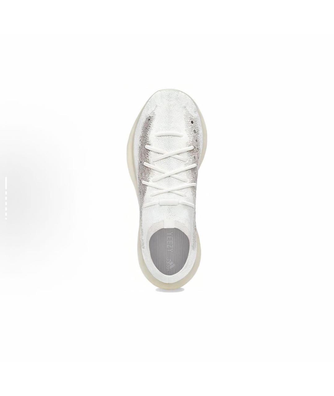 ADIDAS YEEZY Белые синтетические низкие кроссовки / кеды, фото 4