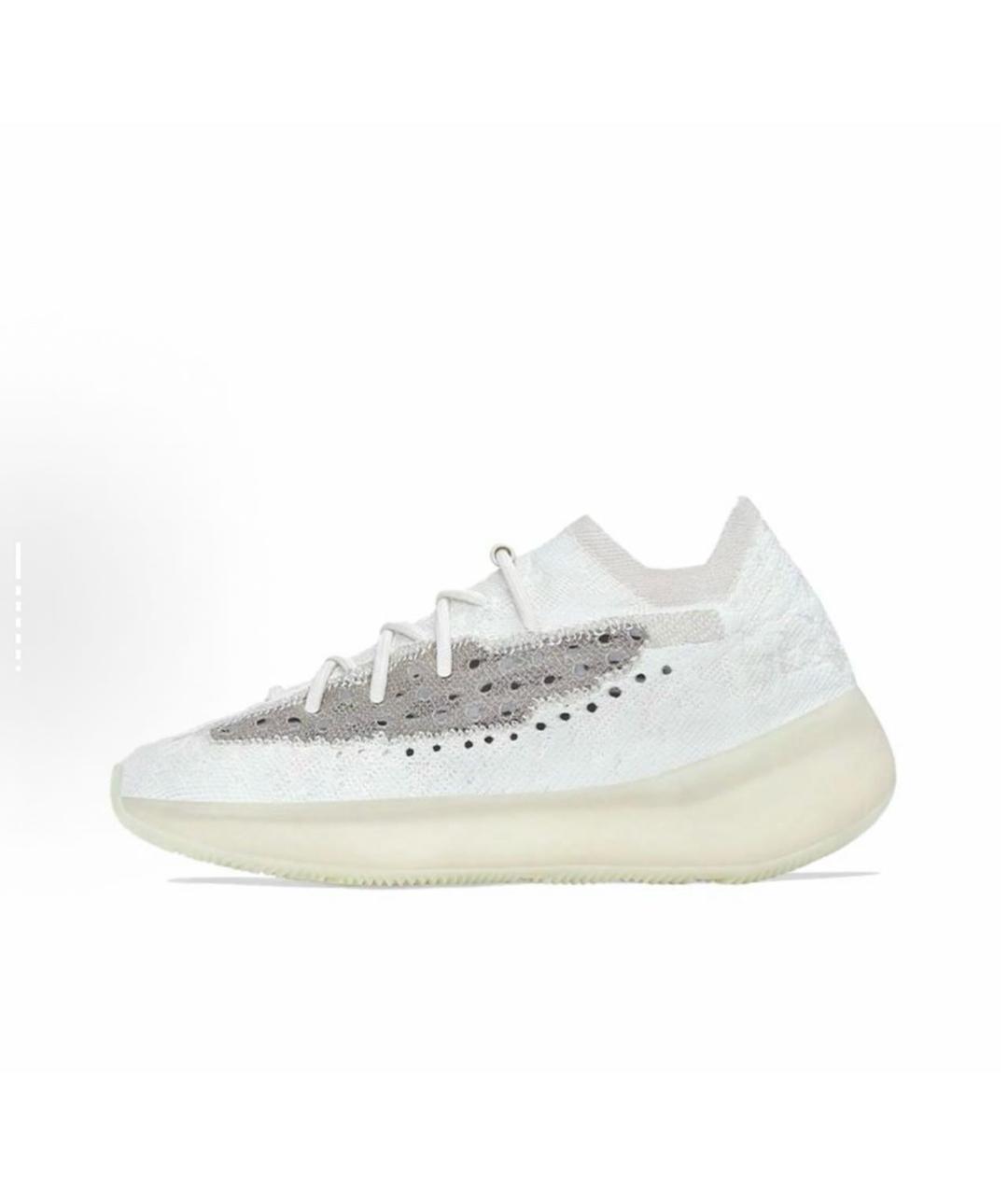 ADIDAS YEEZY Белые синтетические низкие кроссовки / кеды, фото 7