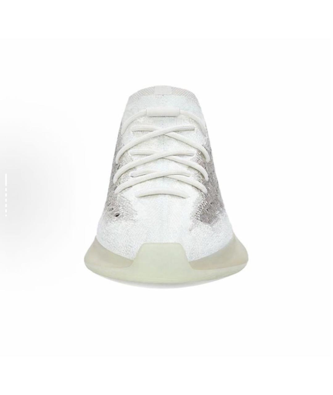 ADIDAS YEEZY Белые синтетические низкие кроссовки / кеды, фото 3