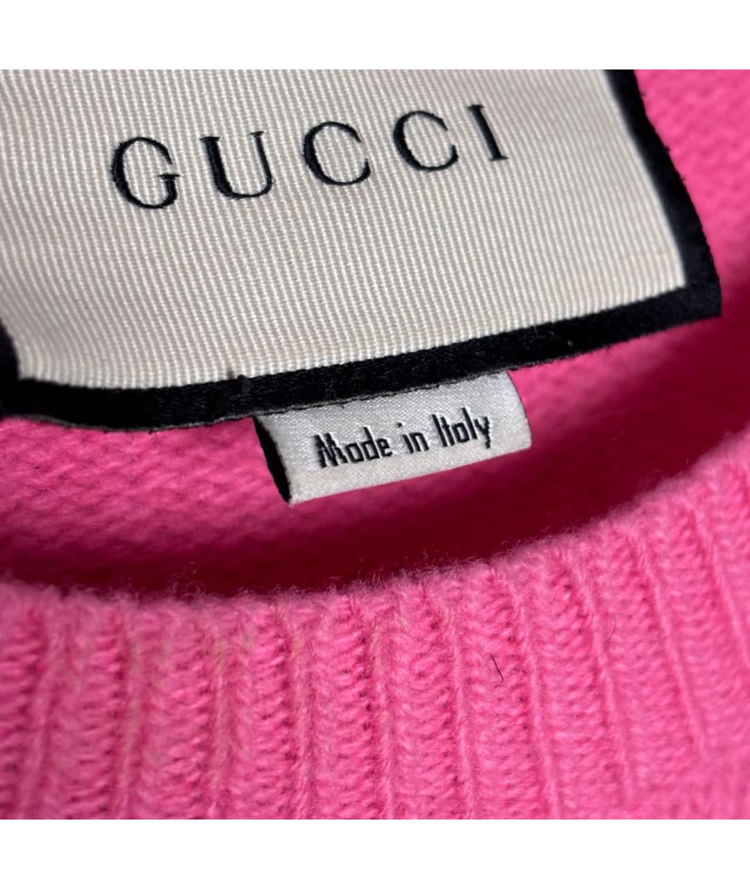 GUCCI Розовый джемпер / свитер, фото 5