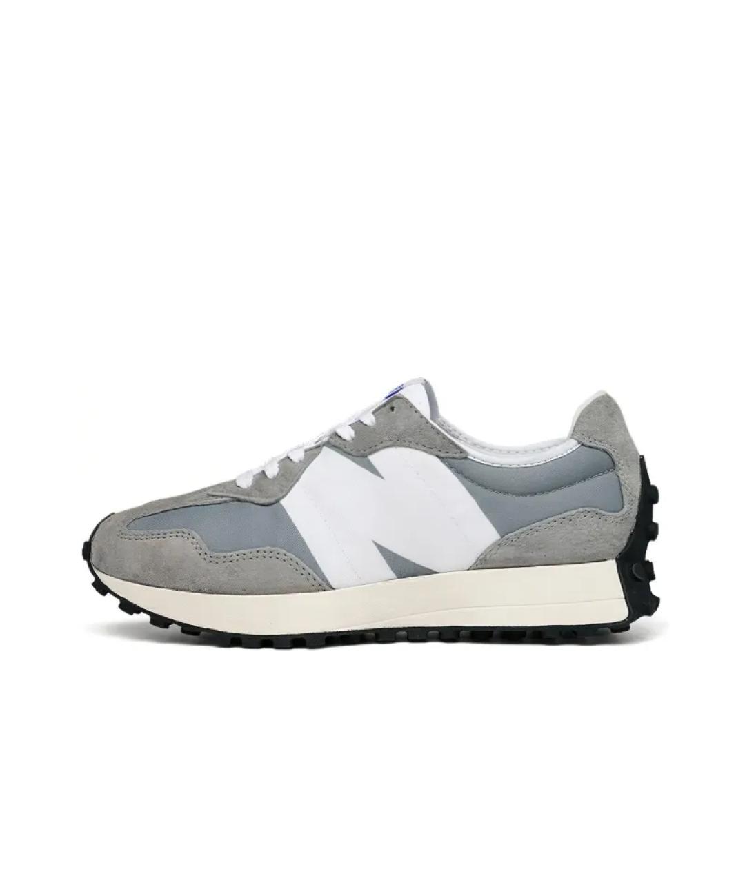 NEW BALANCE Серые замшевые низкие кроссовки / кеды, фото 7