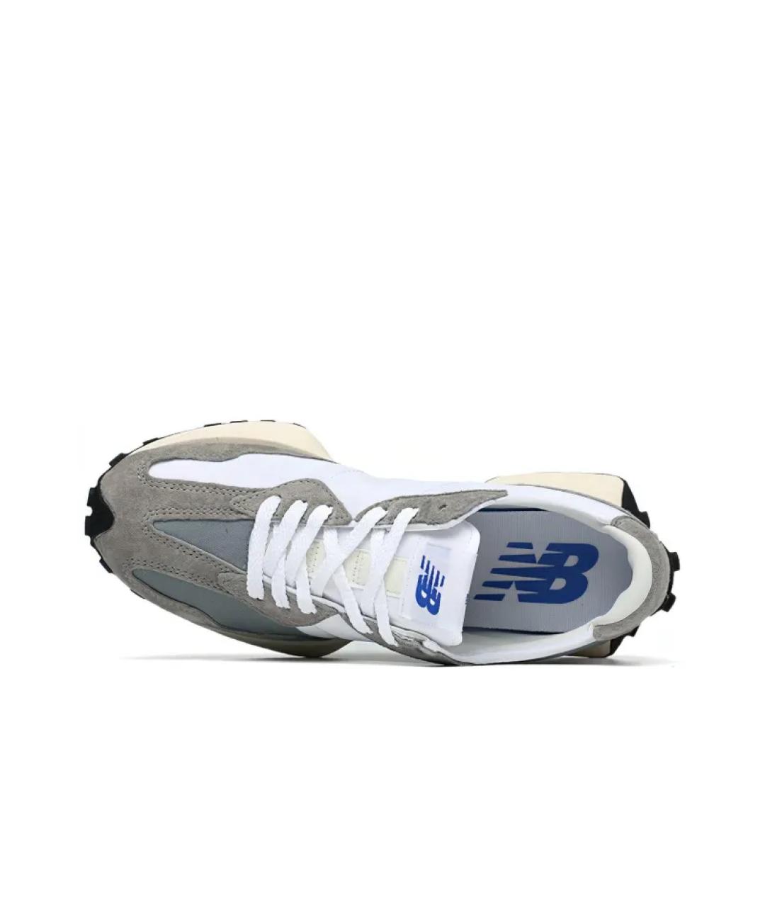 NEW BALANCE Серые замшевые низкие кроссовки / кеды, фото 3