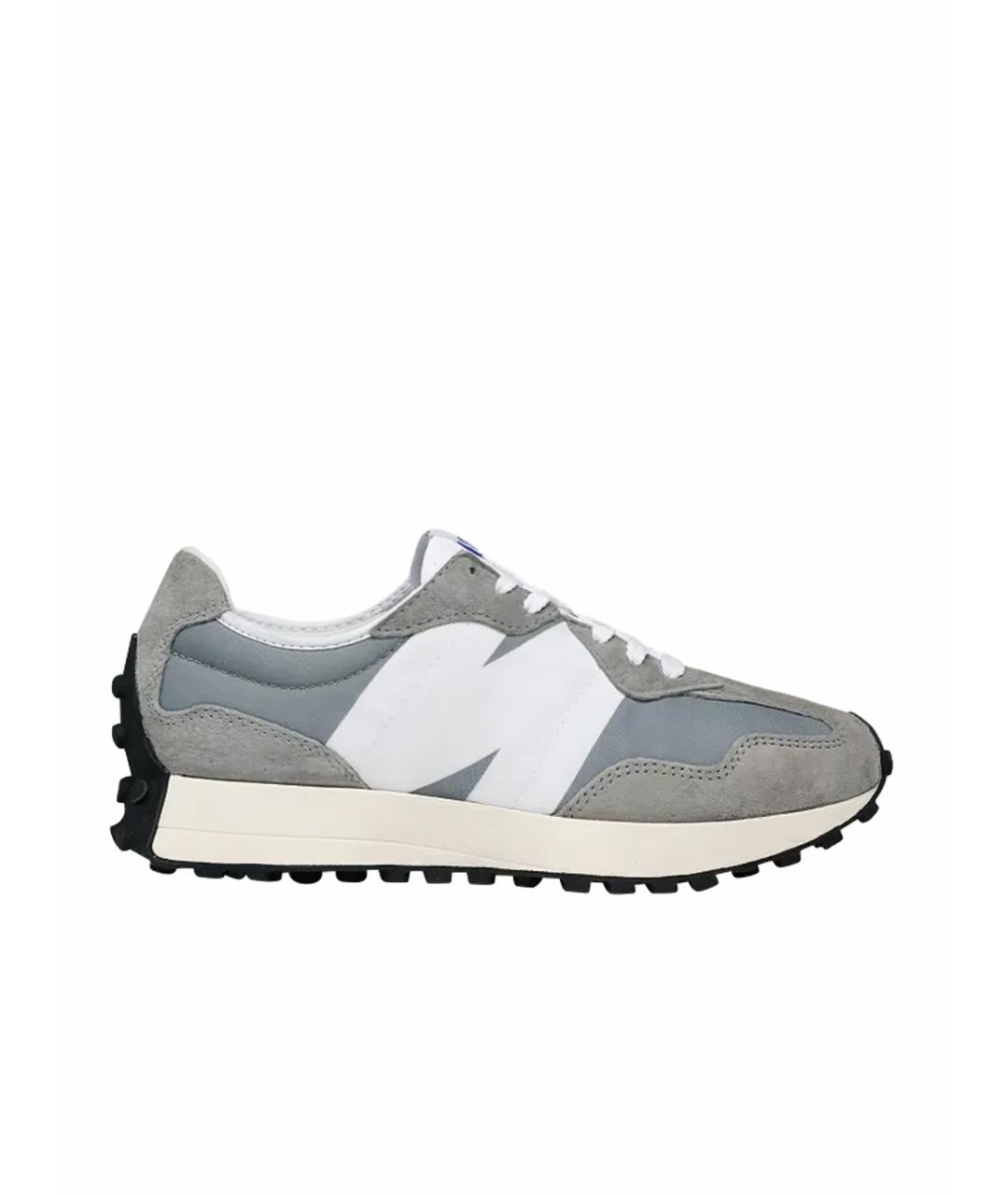 NEW BALANCE Серые замшевые низкие кроссовки / кеды, фото 1