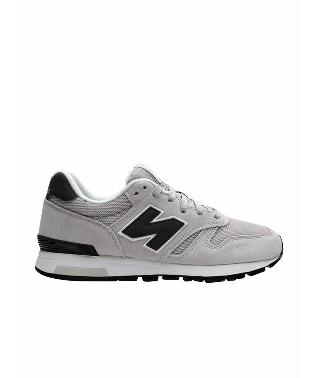 NEW BALANCE Серые замшевые низкие кроссовки / кеды, фото 1