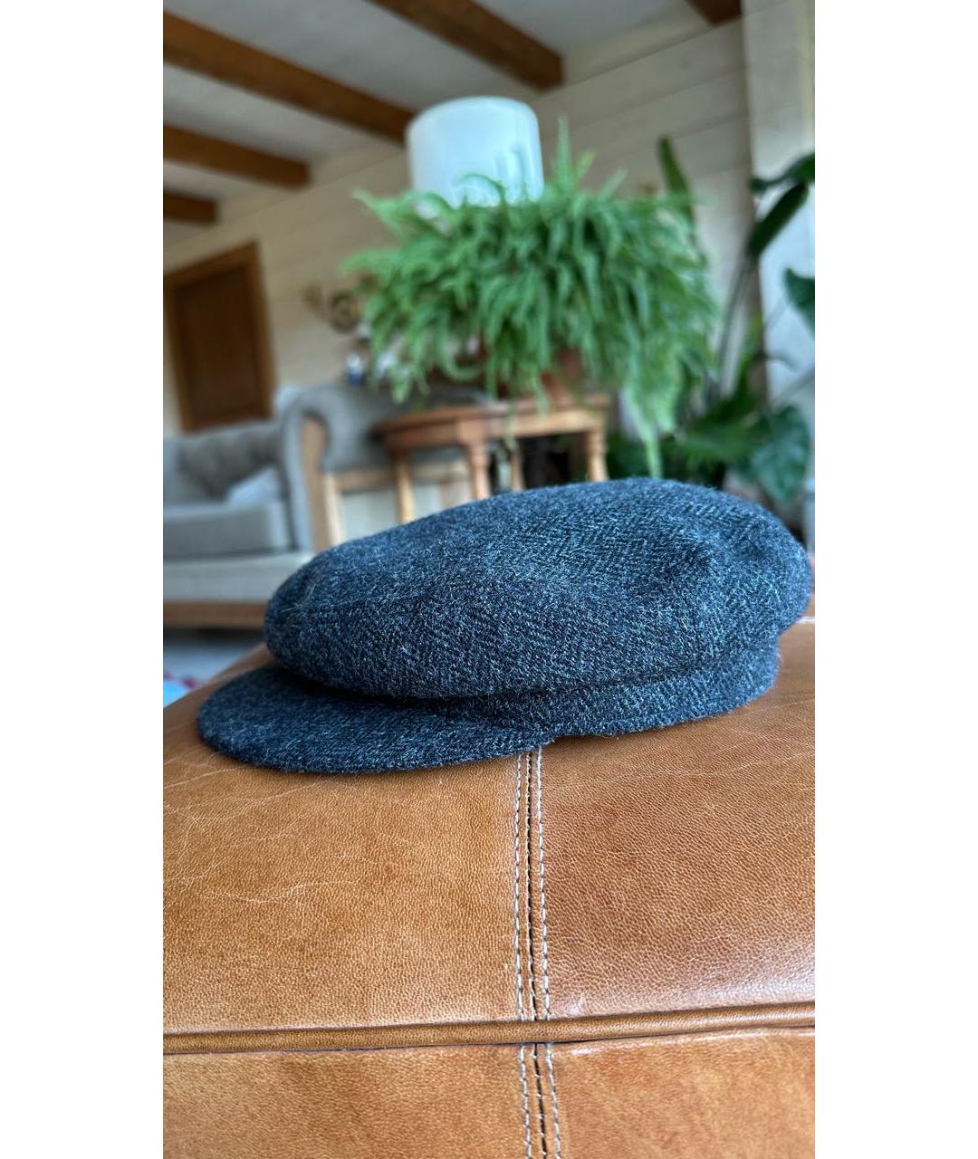 ISABEL MARANT ETOILE Серая шерстяная кепка, фото 3