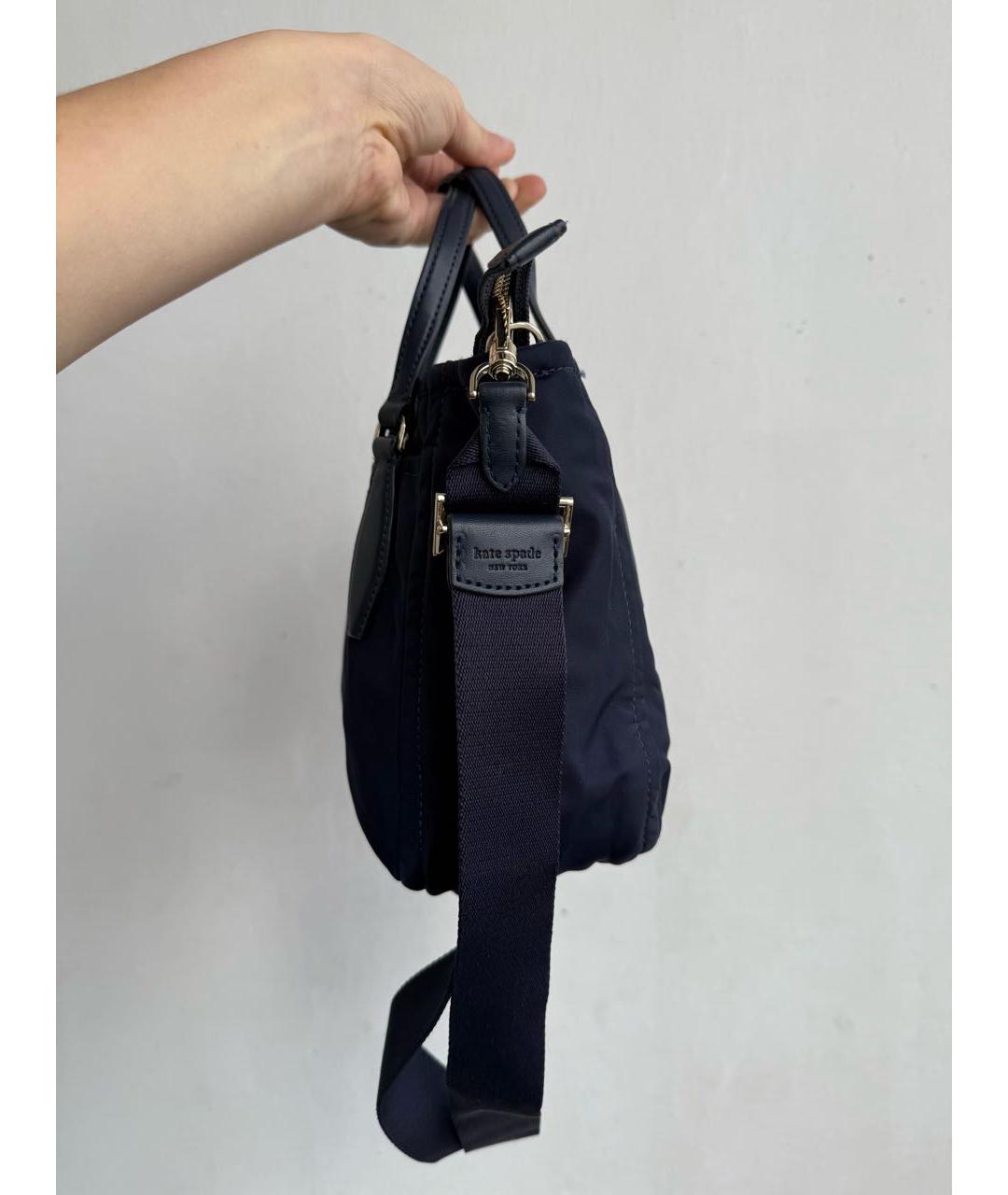 KATE SPADE Темно-синяя сумка тоут, фото 5
