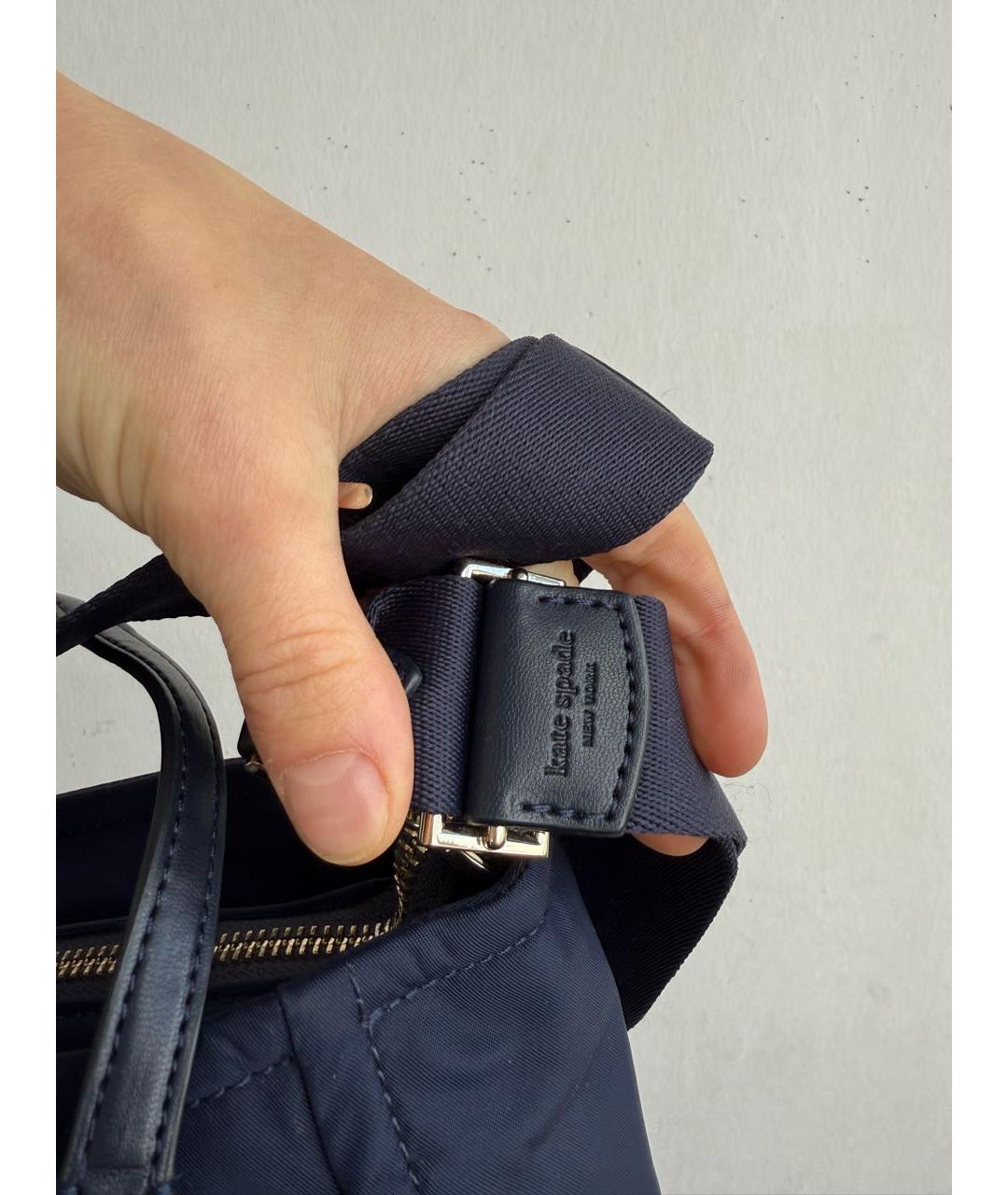 KATE SPADE Темно-синяя сумка тоут, фото 3