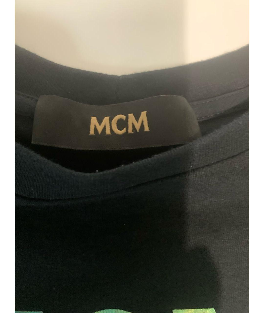 MCM Черная хлопковая футболка, фото 3