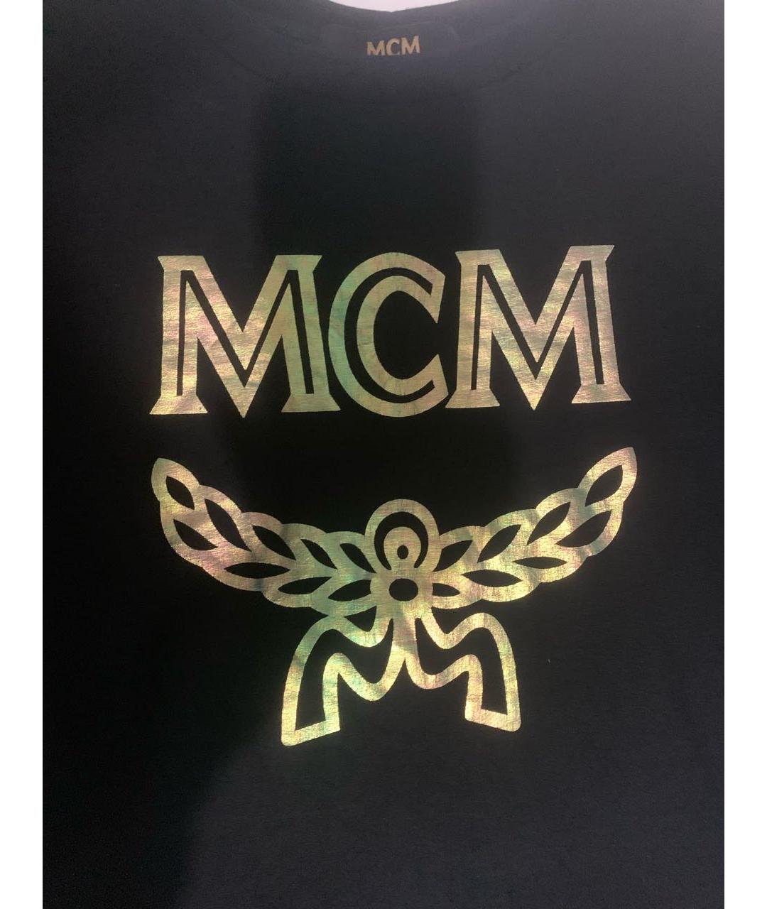 MCM Черная хлопковая футболка, фото 2