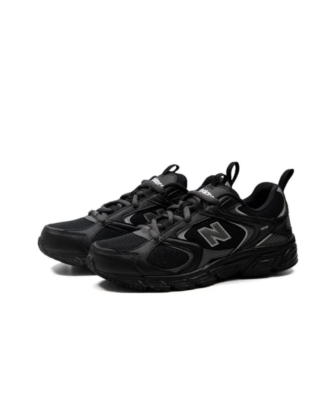 NEW BALANCE Черные низкие кроссовки / кеды из искусственной кожи, фото 2