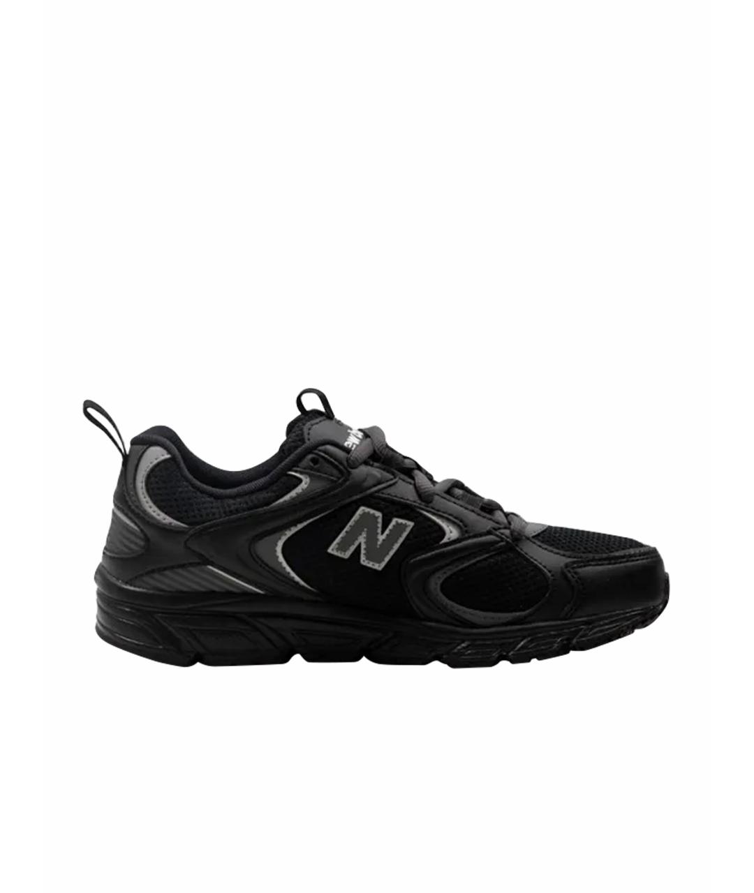 NEW BALANCE Черные низкие кроссовки / кеды из искусственной кожи, фото 1