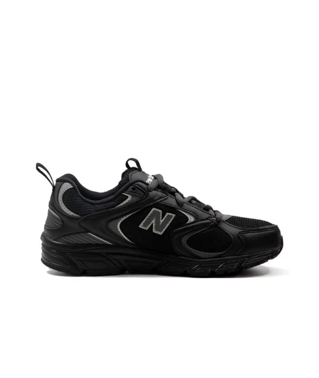 NEW BALANCE Черные низкие кроссовки / кеды из искусственной кожи, фото 3