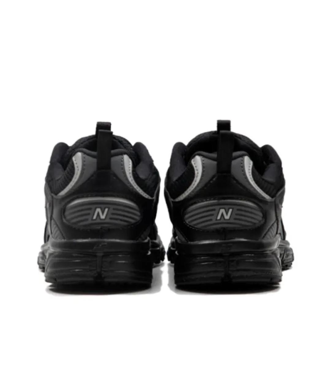 NEW BALANCE Черные низкие кроссовки / кеды из искусственной кожи, фото 4
