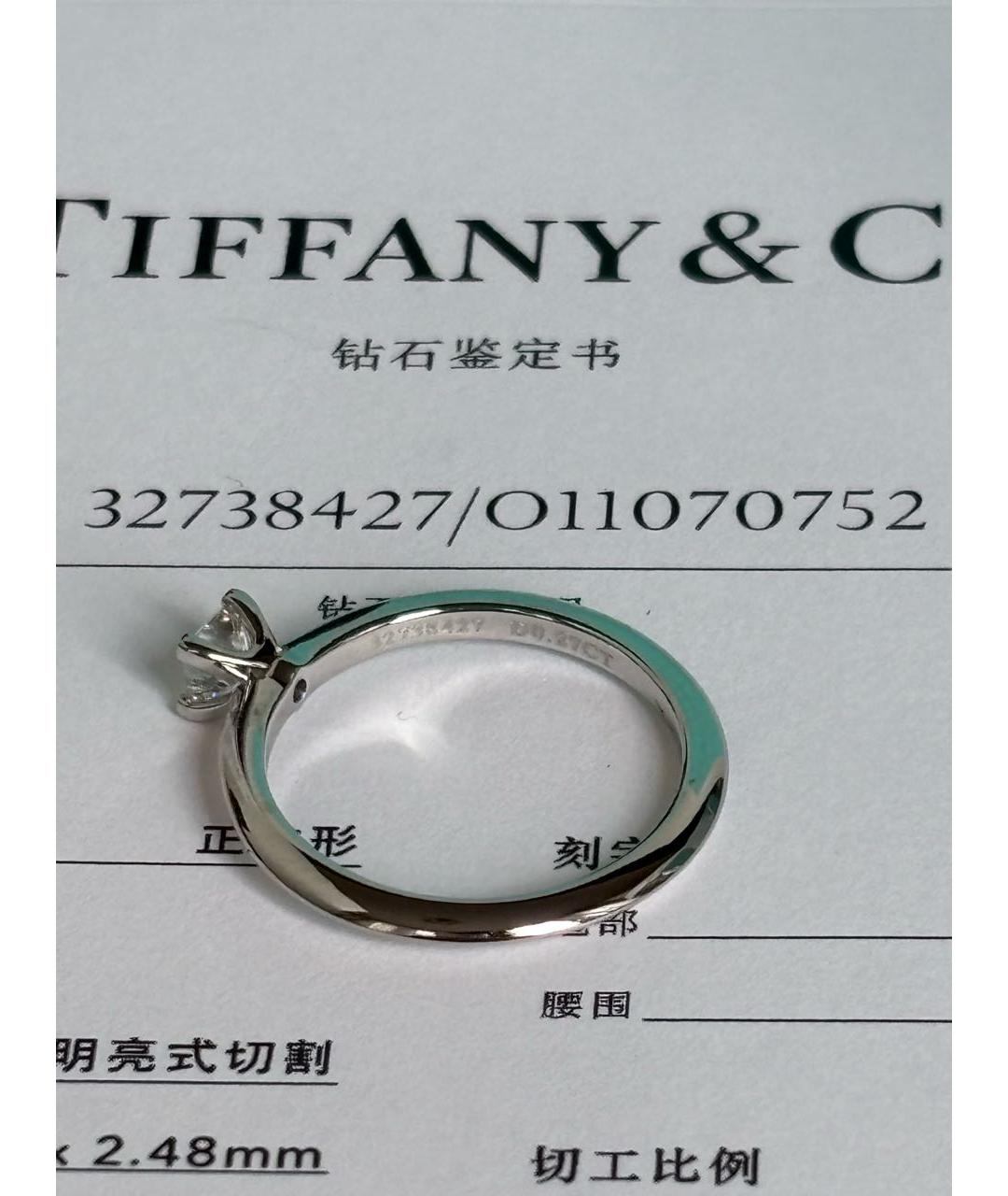 TIFFANY&CO Платиновое кольцо, фото 4