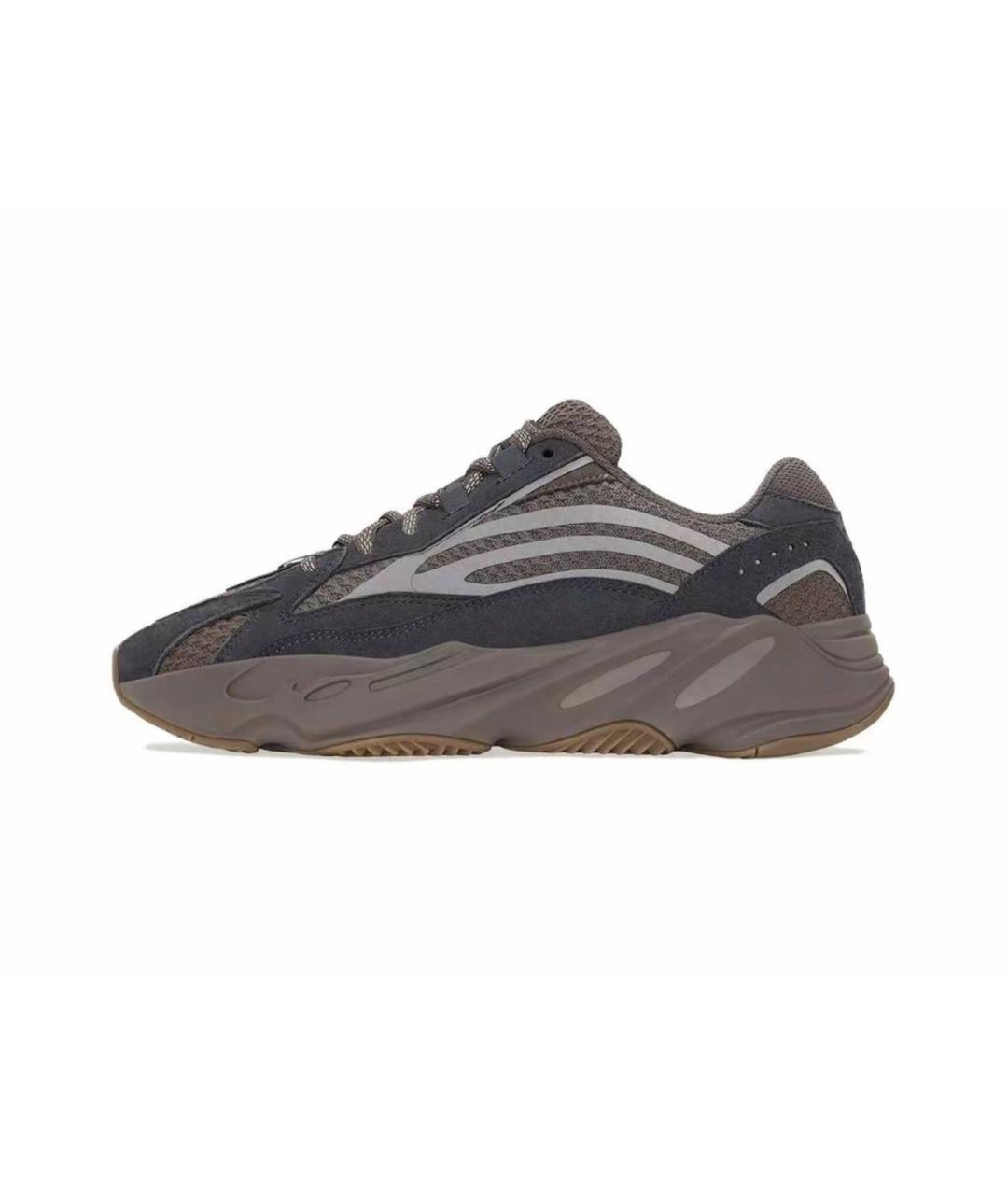 ADIDAS YEEZY Коричневые замшевые низкие кроссовки / кеды, фото 8