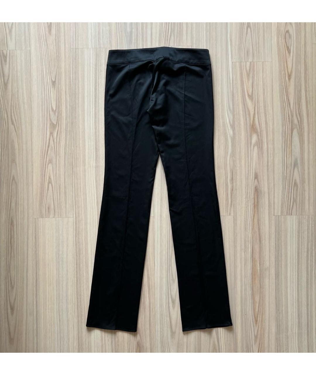 VERSACE JEANS COUTURE Черные хлопковые прямые брюки, фото 8