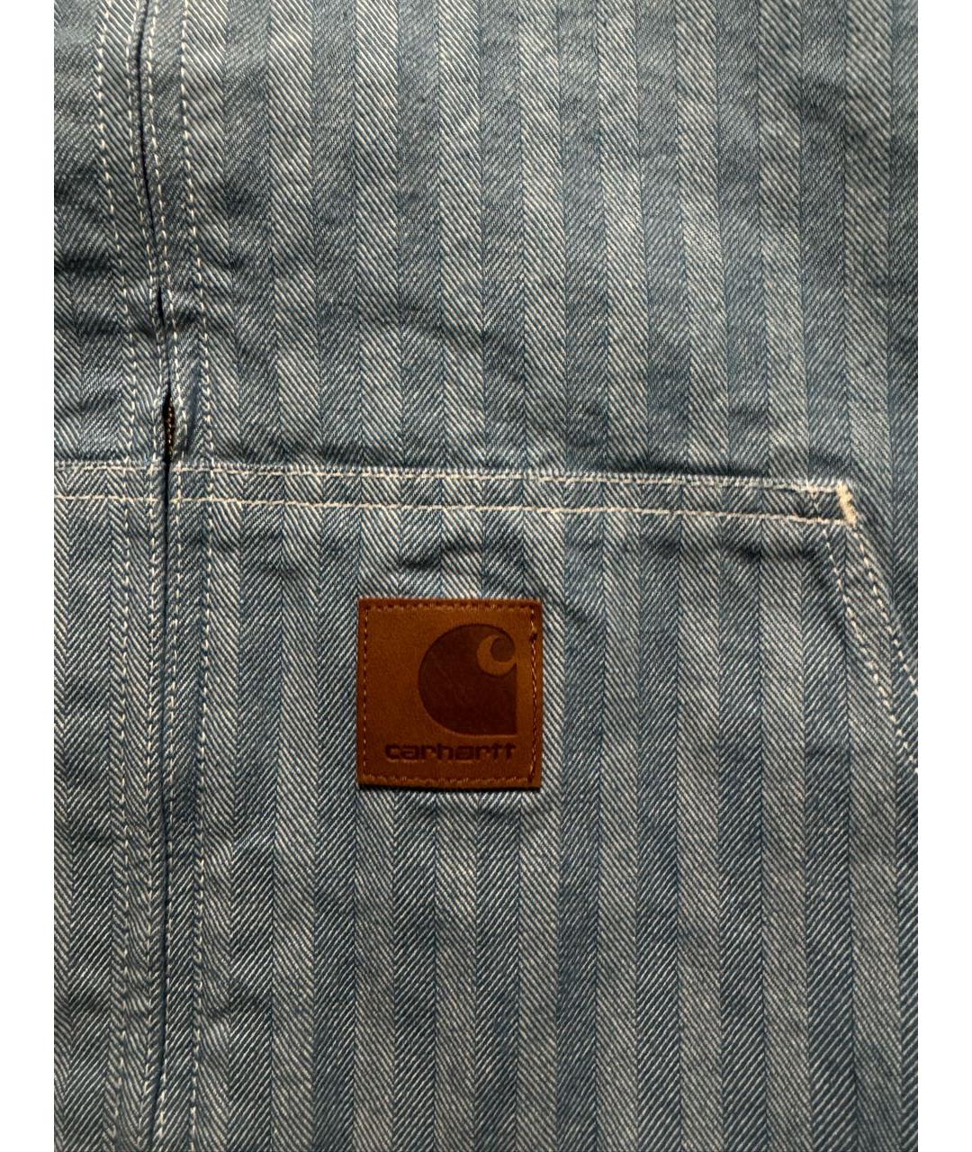 CARHARTT WIP Голубая хлопковая куртка, фото 6