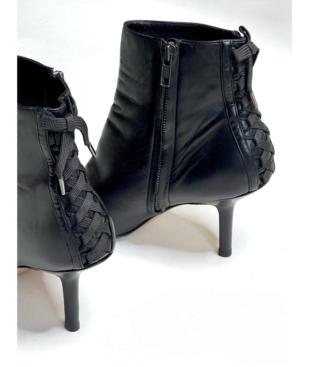 CHRISTIAN DIOR Черные кожаные полусапоги, фото 4