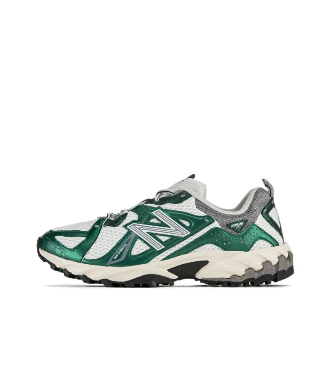 NEW BALANCE Зеленые низкие кроссовки / кеды, фото 3