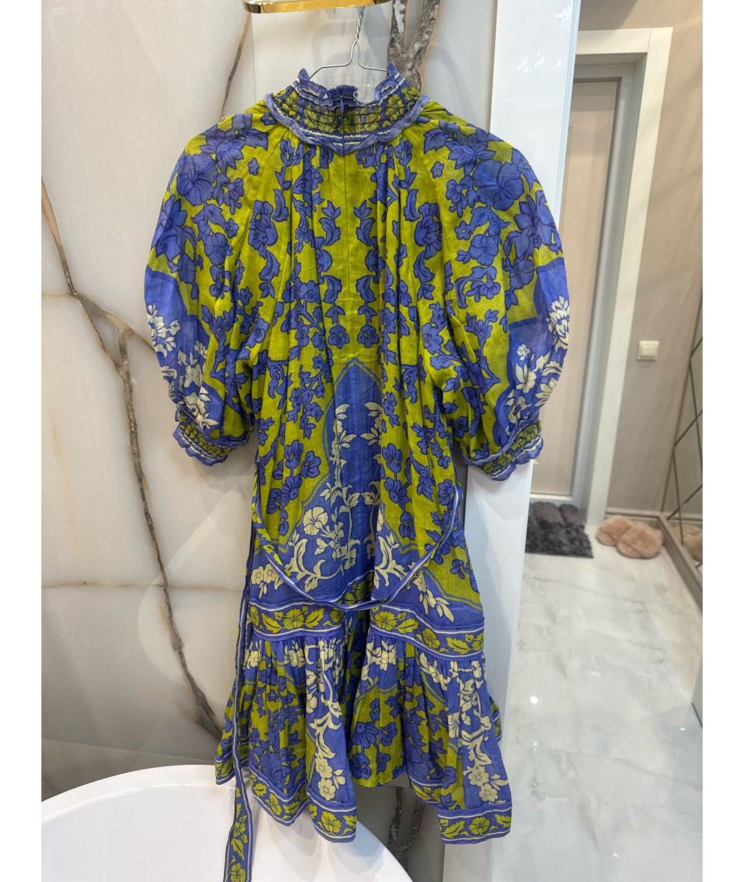 ZIMMERMANN Синее хлопковое повседневное платье, фото 2