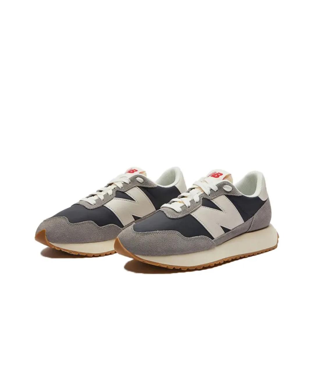 NEW BALANCE Темно-синие замшевые низкие кроссовки / кеды, фото 2