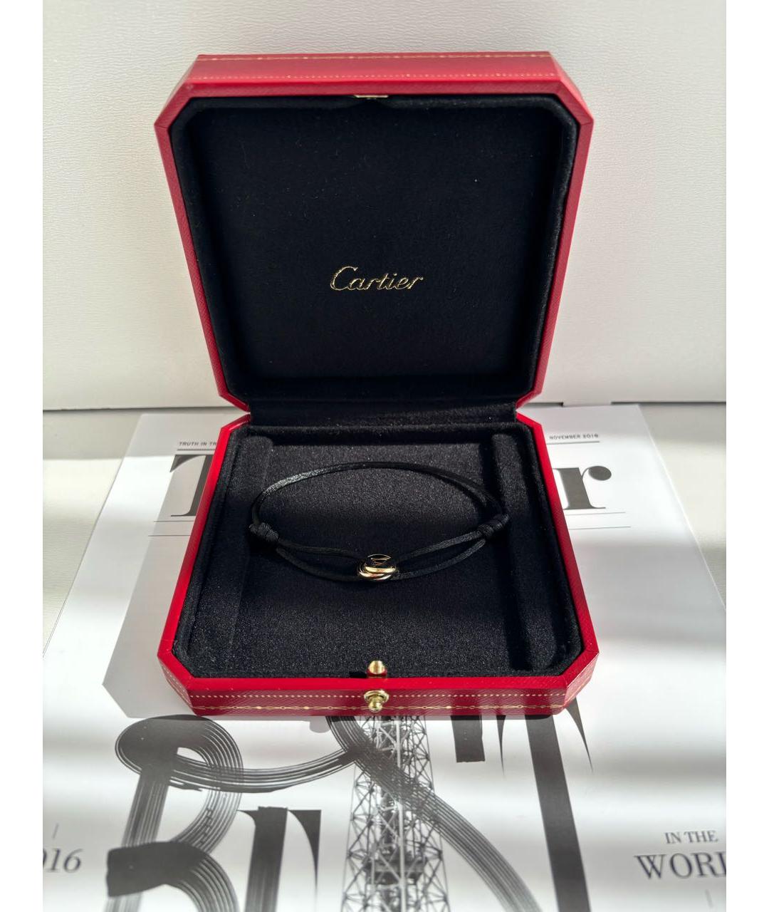 CARTIER Черный браслет из розового золота, фото 2