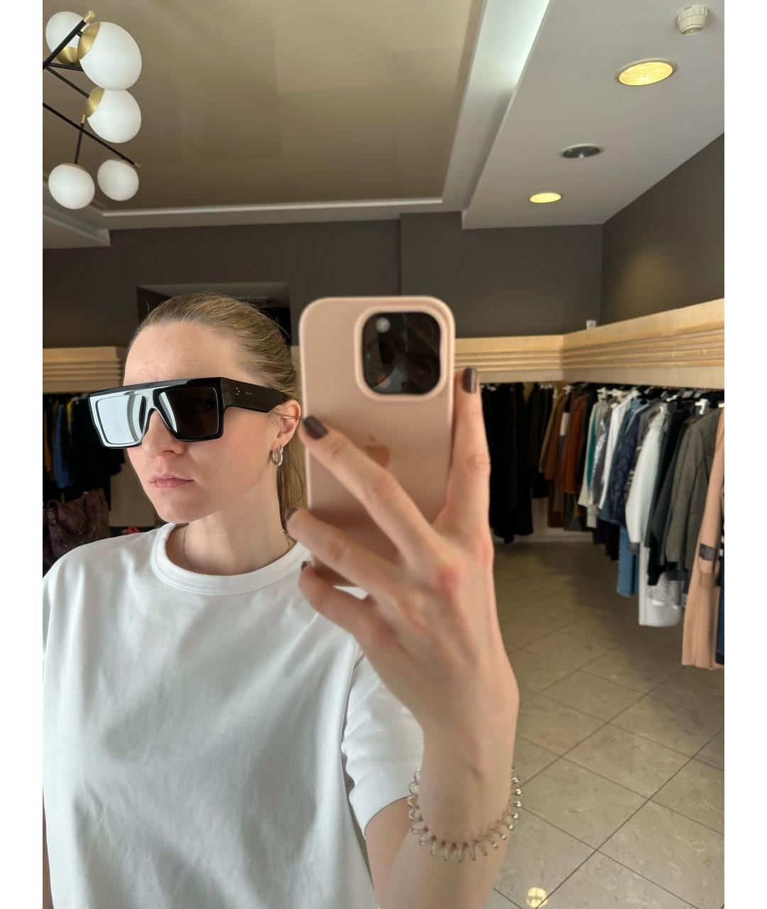 CELINE Черные пластиковые солнцезащитные очки, фото 7