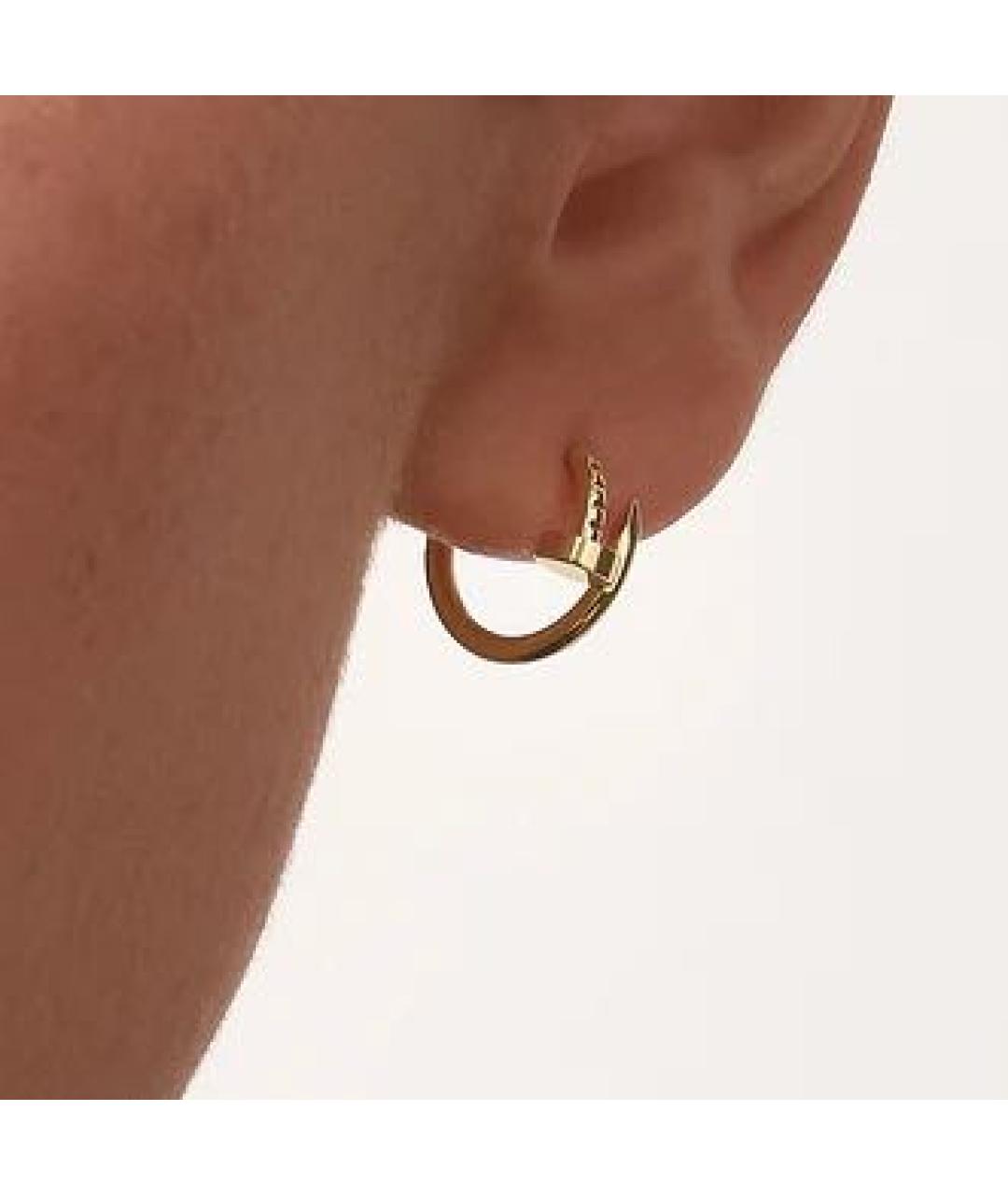CARTIER Золотые серьги из желтого золота, фото 3