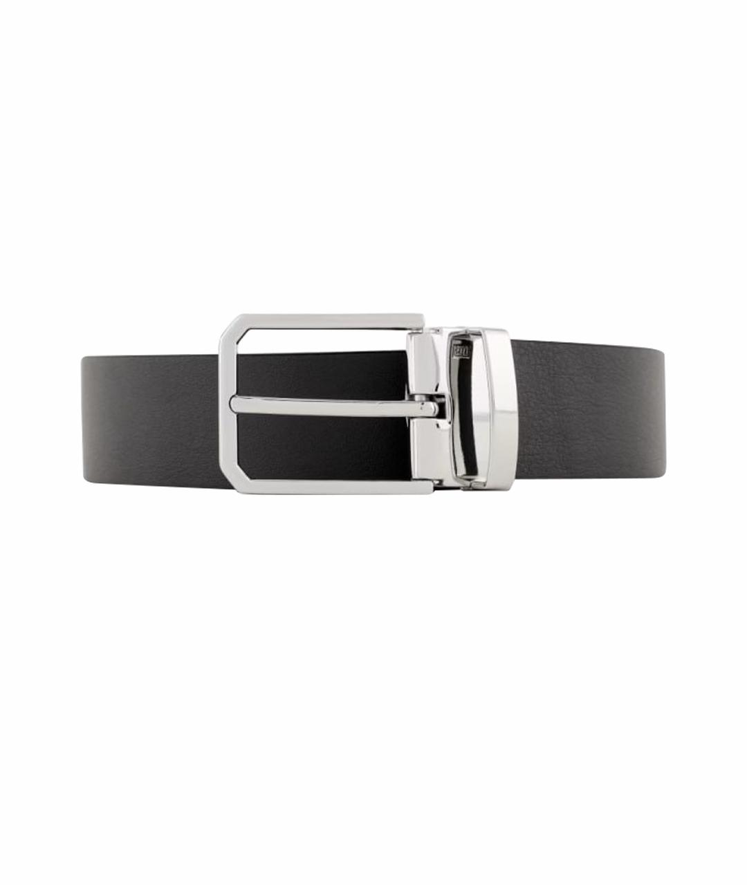ARMANI EXCHANGE Черный кожаный ремень, фото 1