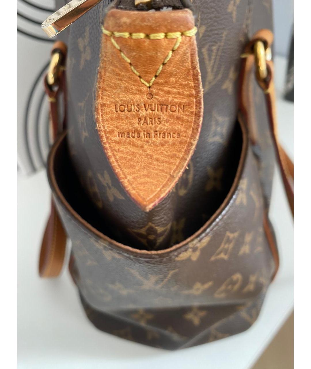 LOUIS VUITTON Коричневая сумка тоут, фото 5