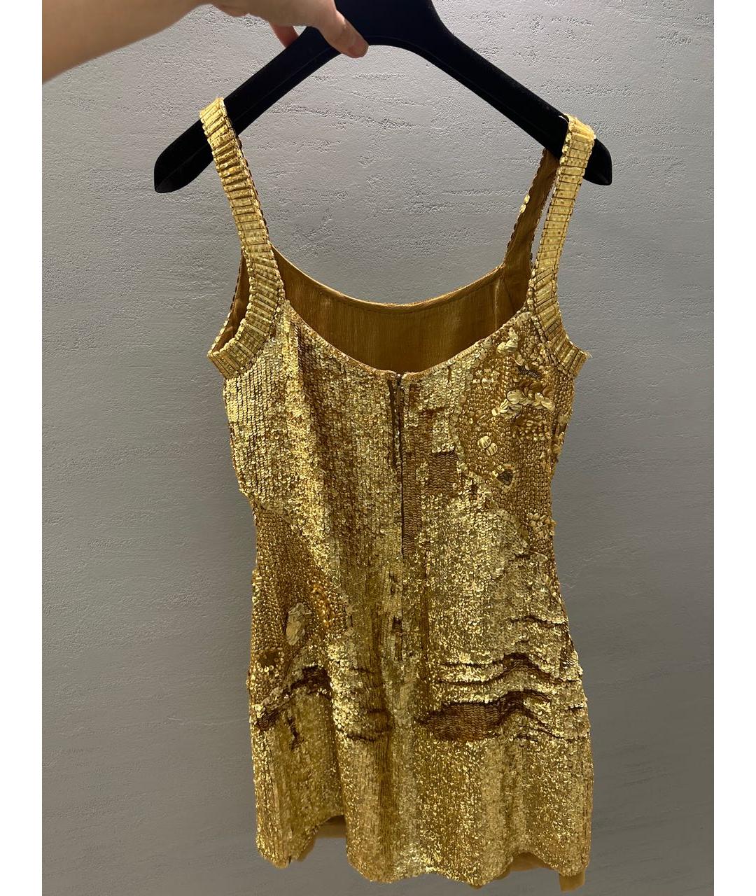 BLUMARINE Золотое вечернее платье, фото 2