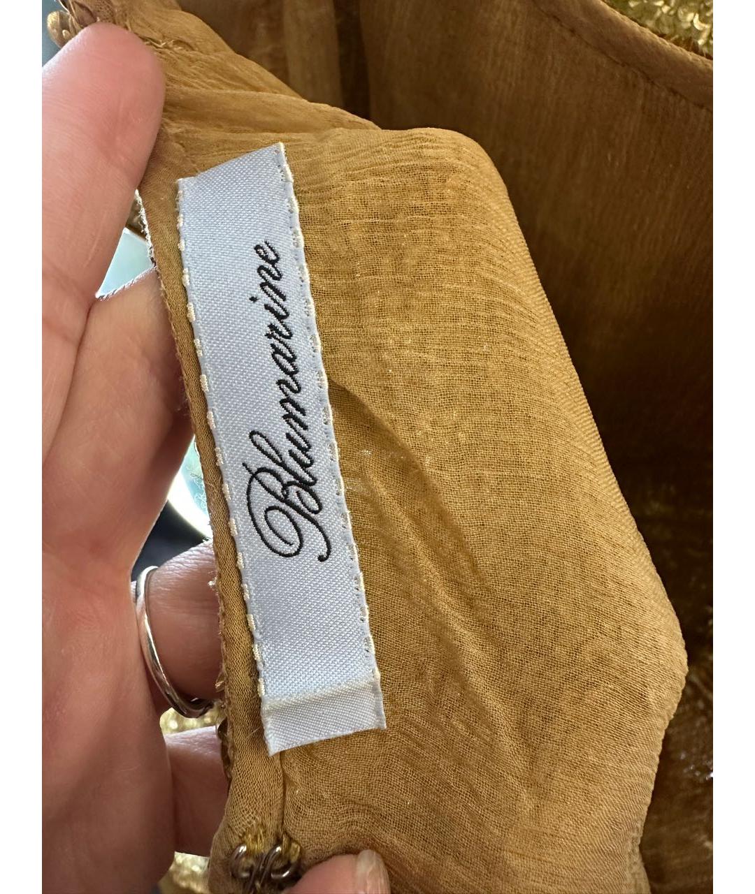 BLUMARINE Золотое вечернее платье, фото 3