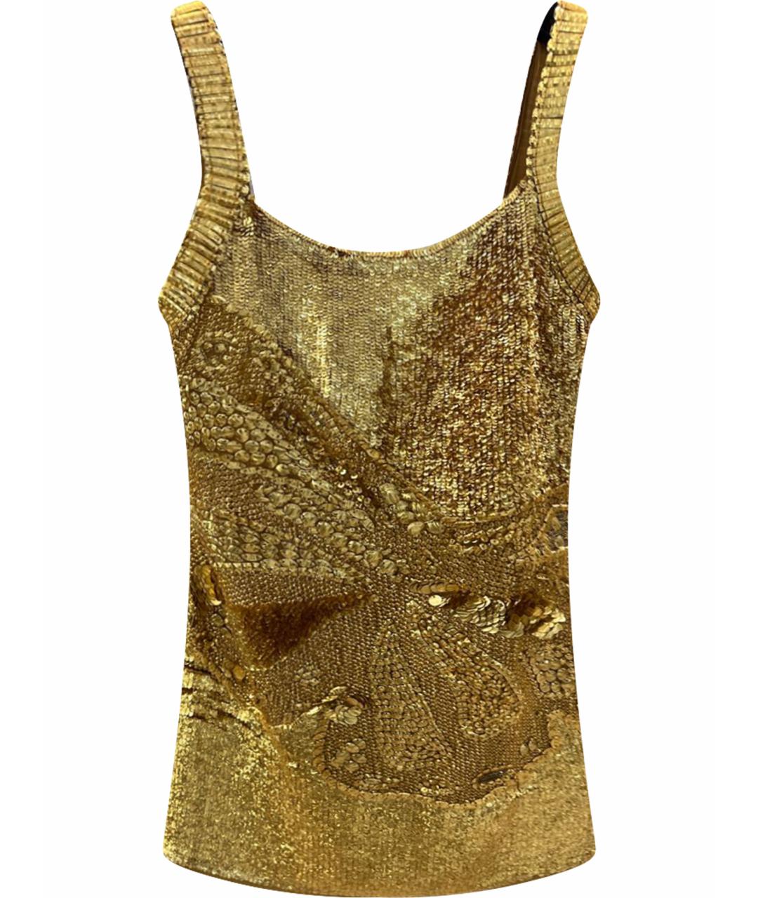 BLUMARINE Золотое вечернее платье, фото 1