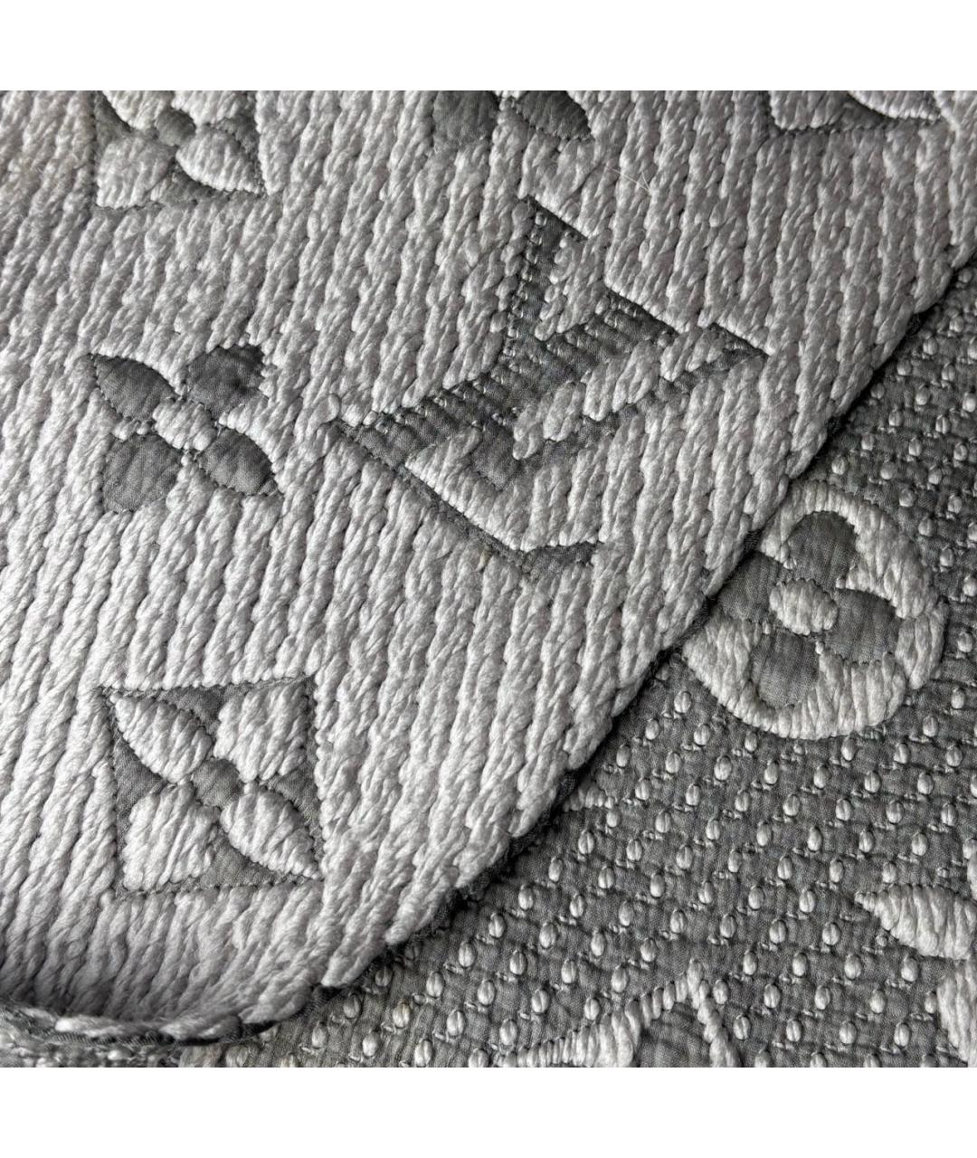 LOUIS VUITTON Серый шарф, фото 4