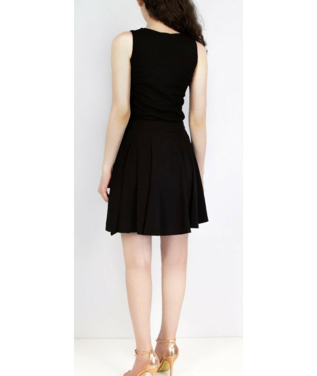 PHILOSOPHY DI ALBERTA FERRETTI Черная юбка мини, фото 3