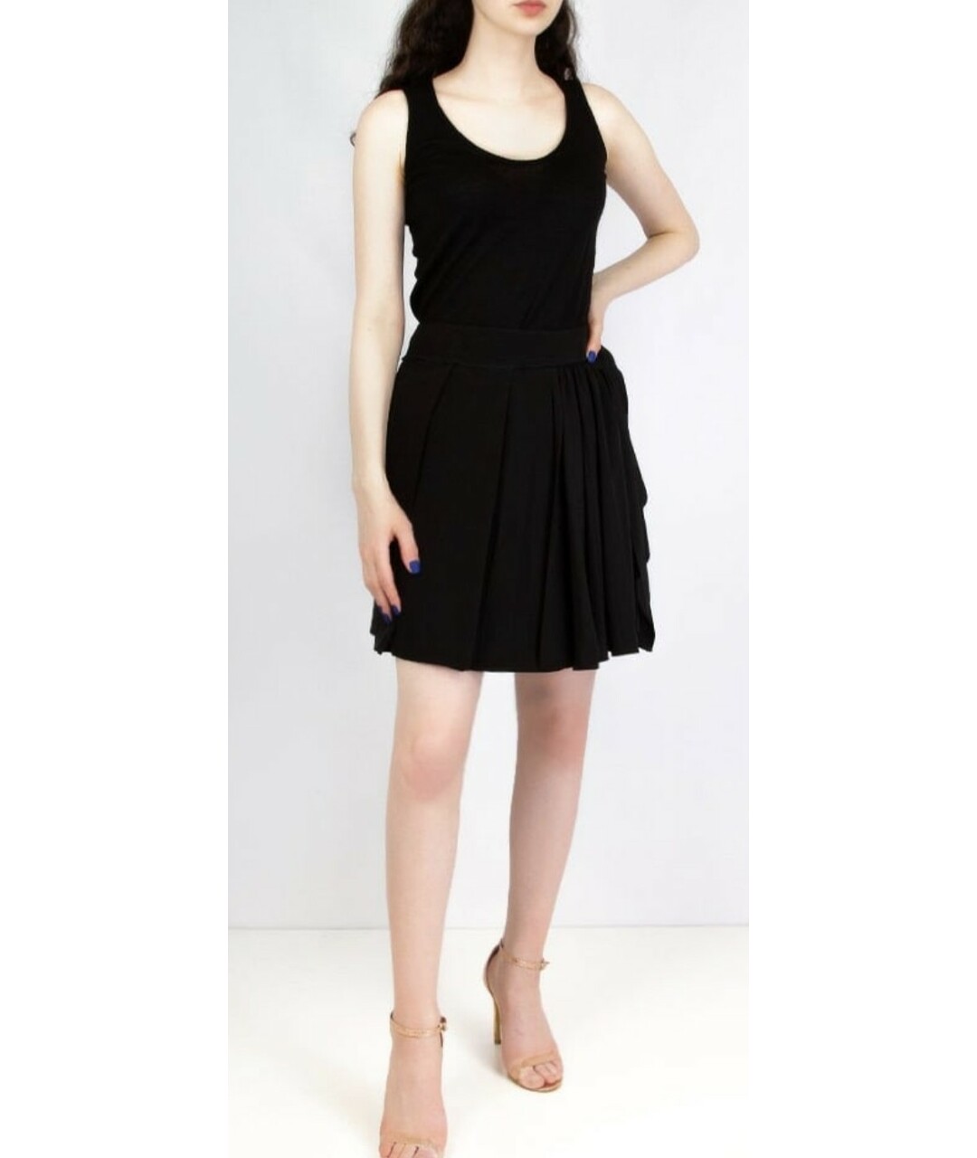 PHILOSOPHY DI ALBERTA FERRETTI Черная юбка мини, фото 2
