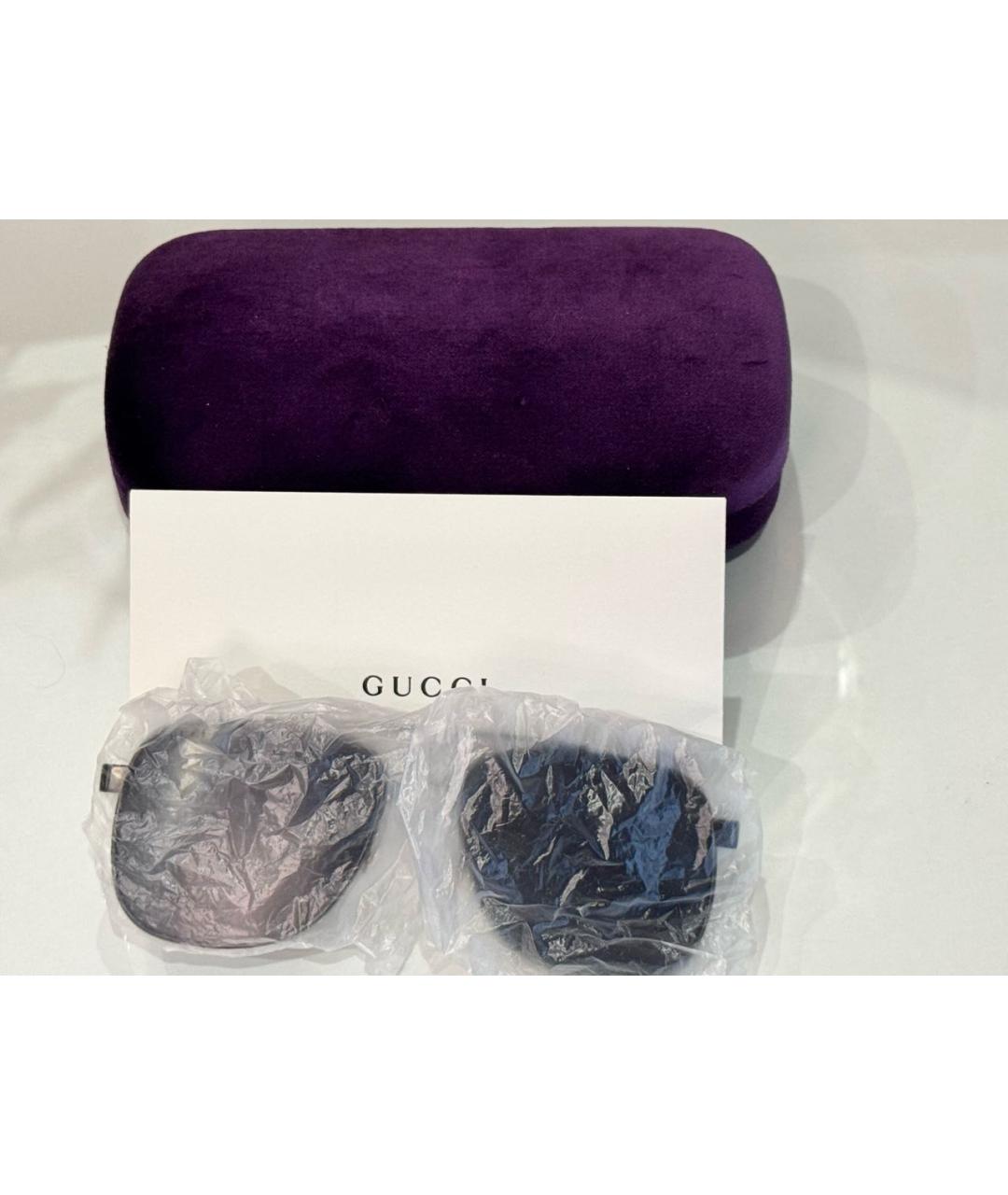 GUCCI Серые металлические солнцезащитные очки, фото 4