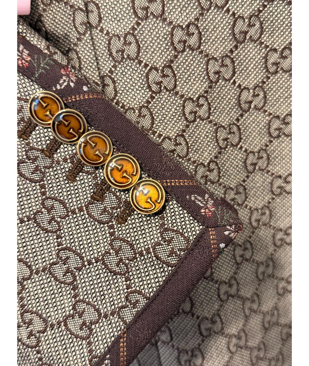 GUCCI Серый жакет/пиджак, фото 4