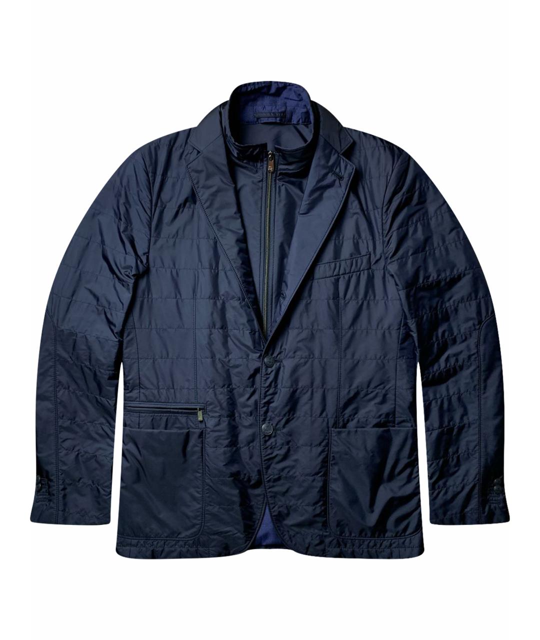 CORNELIANI Темно-синяя полиамидовая куртка, фото 1