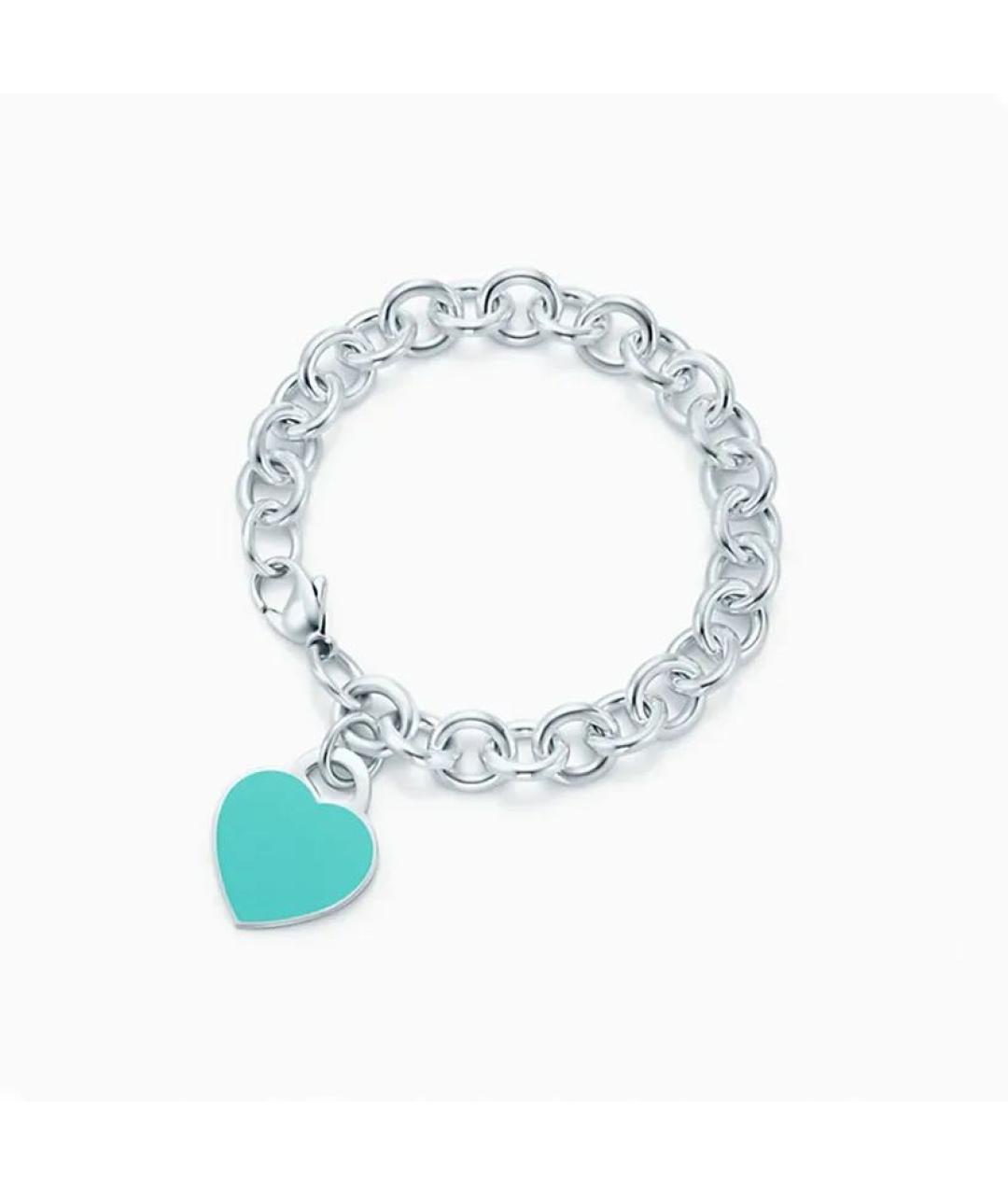 TIFFANY&CO Бирюзовый серебряный браслет, фото 6