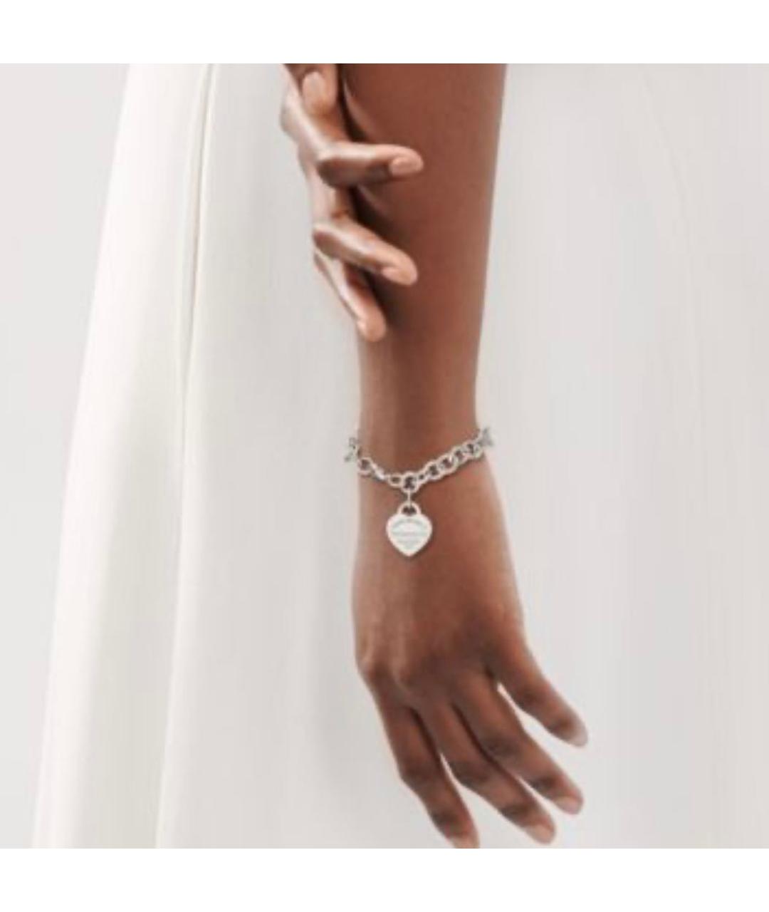 TIFFANY&CO Бирюзовый серебряный браслет, фото 5