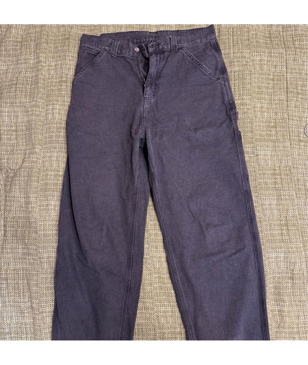 CARHARTT Серые хлопковые повседневные брюки, фото 5