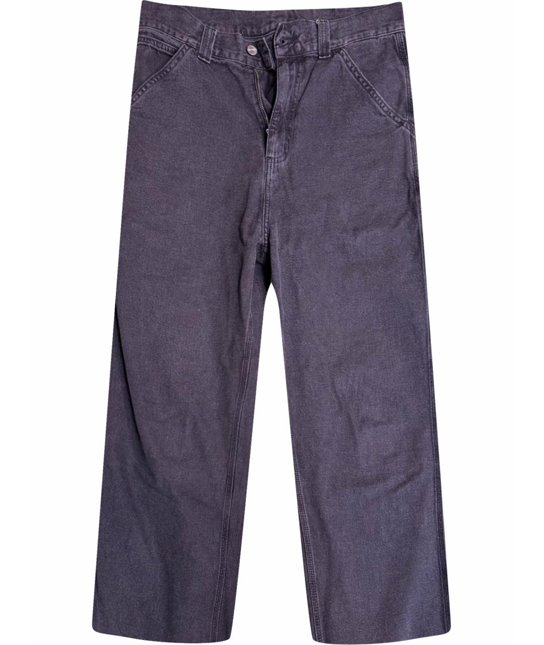 CARHARTT Серые хлопковые повседневные брюки, фото 1