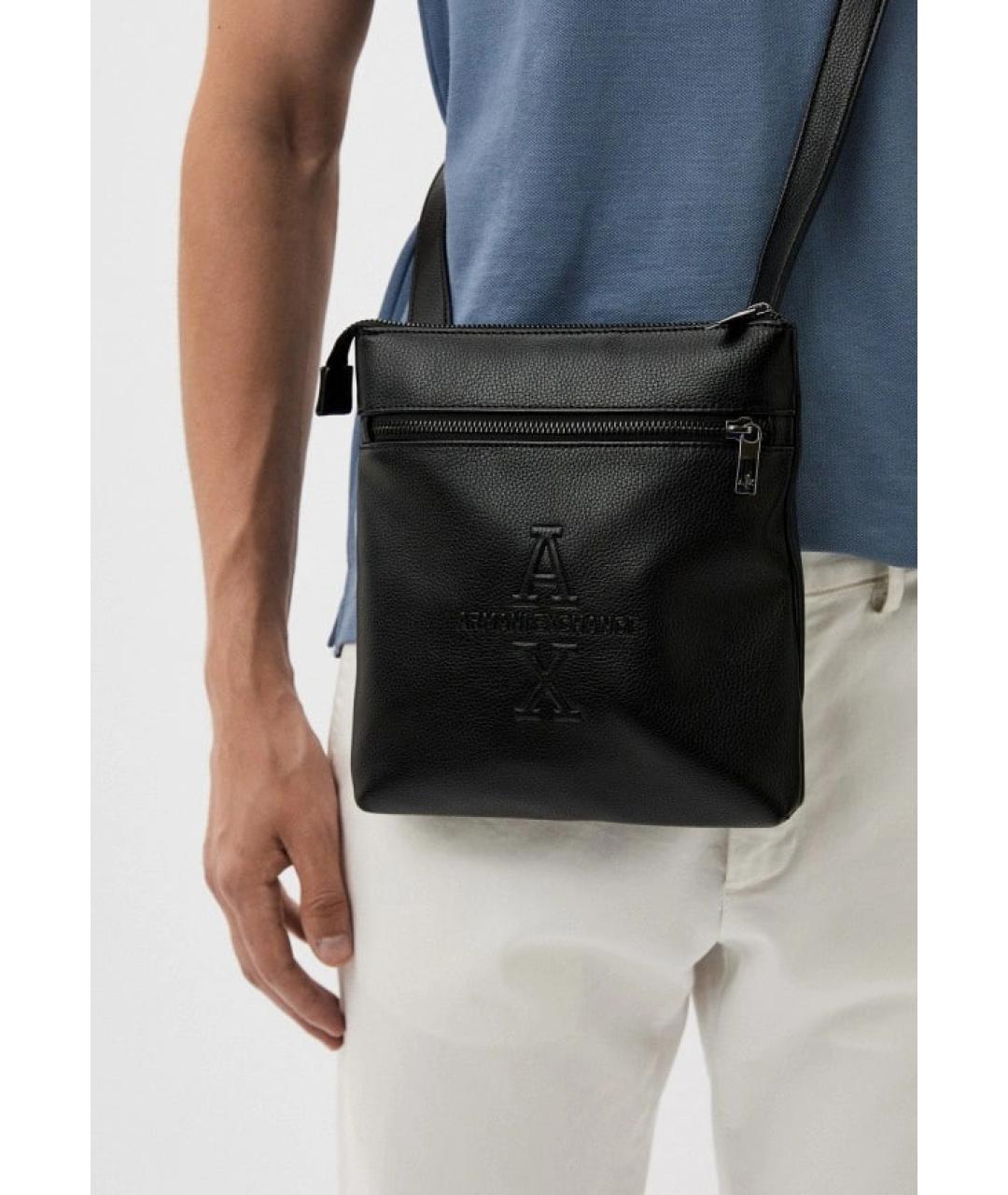 ARMANI EXCHANGE Черная сумка на плечо, фото 4