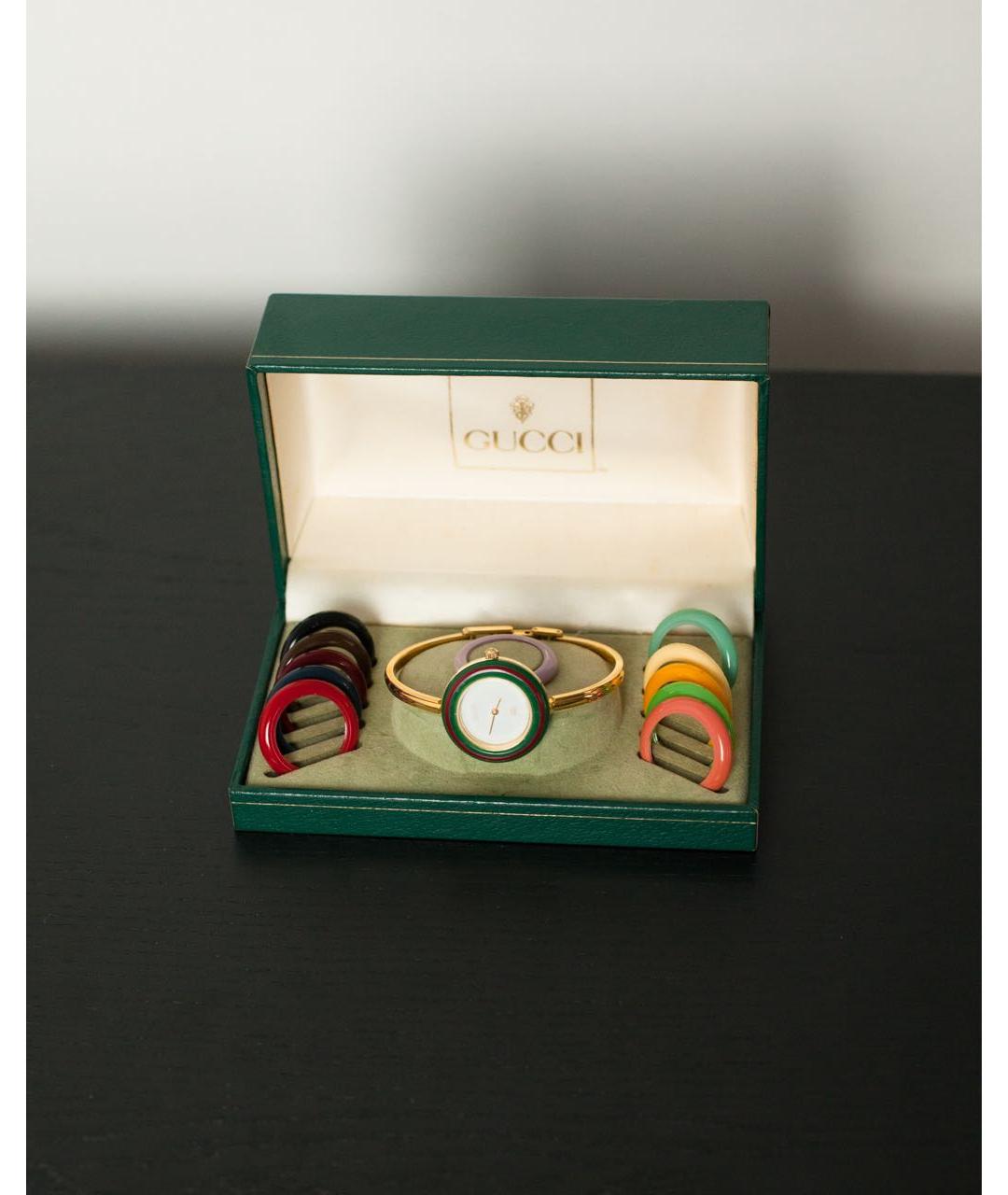 GUCCI Золотые часы, фото 2